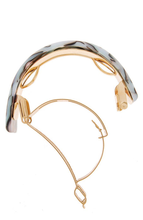 Skinny Rectangle Ponytail Barrette - Classic