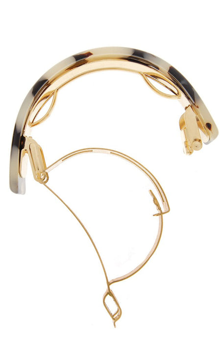 Skinny Rectangle Ponytail Barrette - Classic