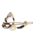 Small Cutout Butterfly Tige Boule Barrette - Classic