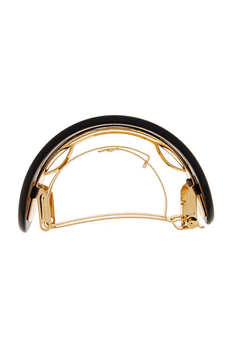 Cutout Oval Ponytail Barrette - Classic