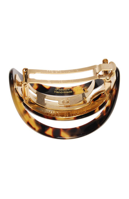 Cutout Oval Ponytail Barrette - Classic