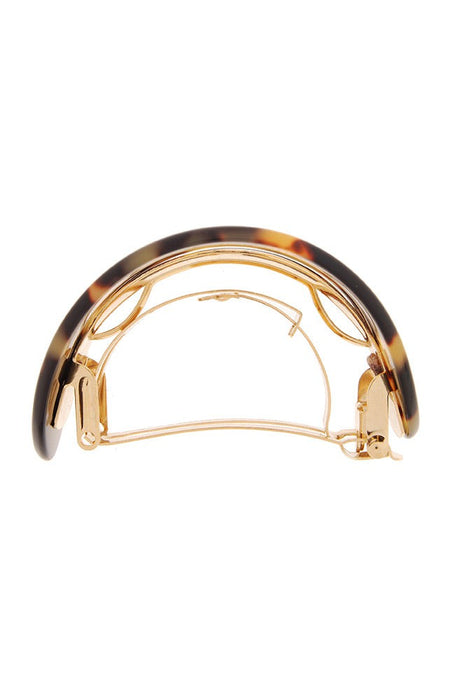 Cutout Oval Ponytail Barrette - Classic