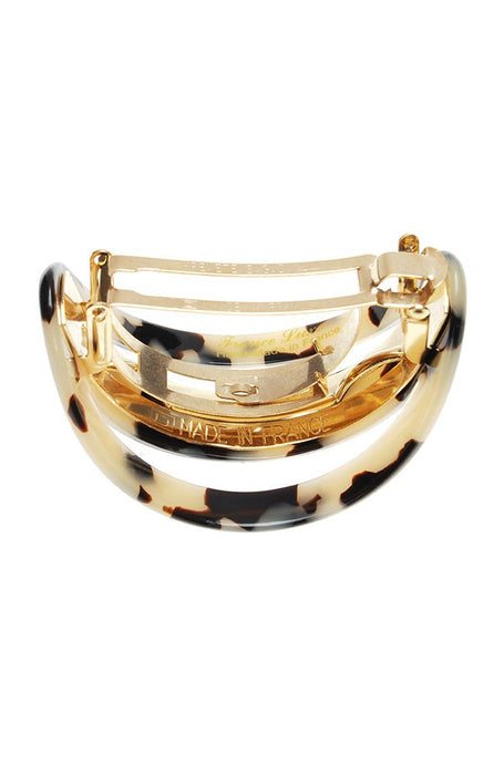 Cutout Oval Ponytail Barrette - Classic