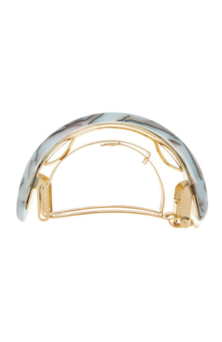 Cutout Oval Ponytail Barrette - Classic