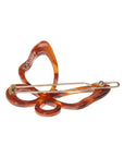 Large Cutout Butterfly Tige Boule Barrette - Classic
