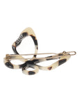 Large Cutout Butterfly Tige Boule Barrette - Classic