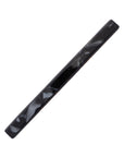 Long, French barrette ideal for fine to medium hair - Long & Skinny Barrette, Nacro Black, marbled pearlescent black.