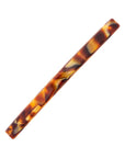 Long, French barrette ideal for fine to medium hair - Long & Skinny Barrette, Africa, textured bronze and amber.