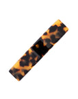 Medium, French barrette ideal for most hair types - Classic Rectangle Barrette, Tokyo, Tortoise Shell.
