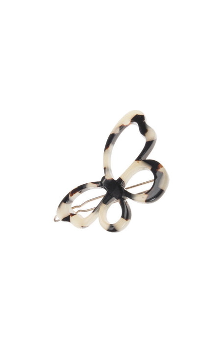 Large butterfly hair clip for women, Ivory Tokyo Large Butterfly Cutout Tige Boule Barrette by France Luxe