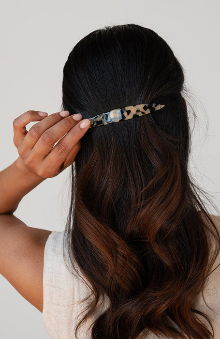 Oblong Long and Skinny Barrette - Classic