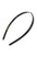 France Luxe thin, classic black headband for women - 1/4" Ultracomfort Headband, Black.