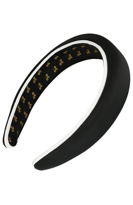 Black padded headband for women, Judy Headband by L. Erickson