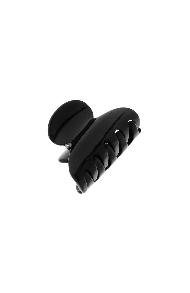 France Luxe mini, classic black claw hair clip for women - Mini Couture French Claw Clip, Black.