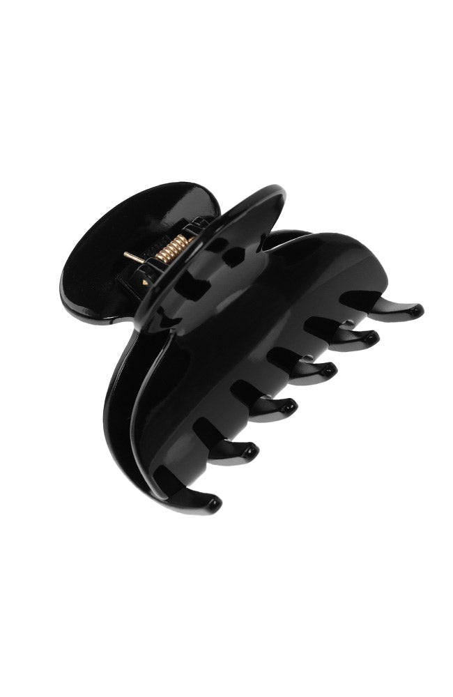 France Luxe small, classic black claw hair clip for women - Small Couture French Claw Clip, Black.