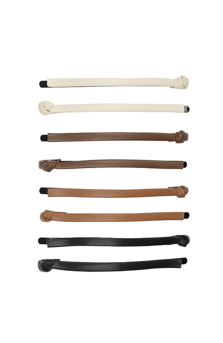 Vegan Leather Bobby Pin 8-Pack