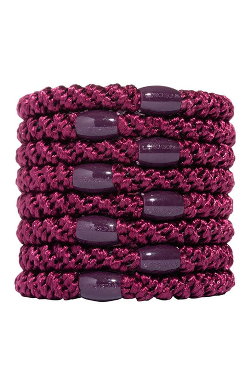 L. Erickson hair ties for thick hair on sale. 8 pack Grab & Go Ponytail Holders, Burgundy, Burgundy, Red.