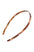 France Luxe thin, warm caramel and amber headband for women - 1/4" Ultracomfort Headband, Caramel Horn.