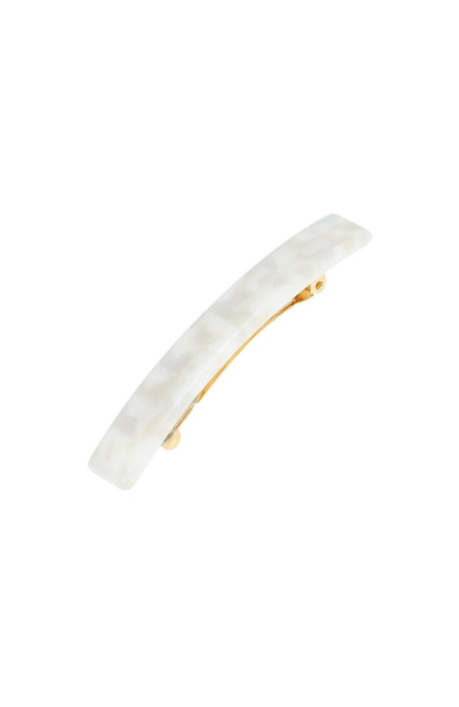 Small Luxury Rectangle Barrette - Classic