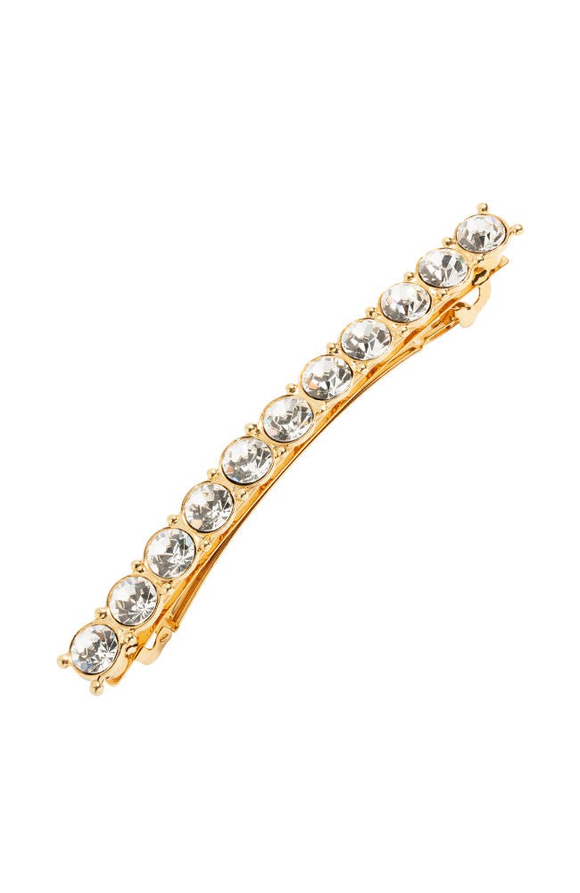 Aurelia Crystal Barrette, Round Stones L. Erickson — France Luxe