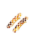 Mini Rectangle Barrette Pair - Classic