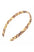 France Luxe comfortable, checkered tortoise and ivory headband for women - 1/2" Ultracomfort Headband, Damier.