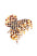 France Luxe small, checkered tortoise and ivory claw hair clip for women - Small Couture French Claw Clip, Damier.