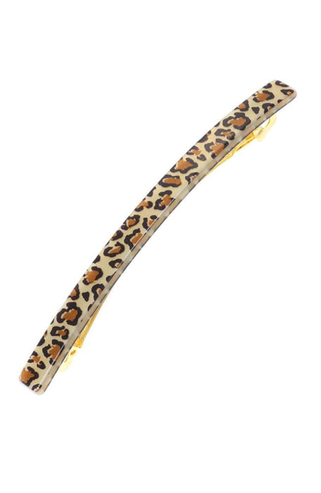 Long & Skinny Barrette - Golden Leopard