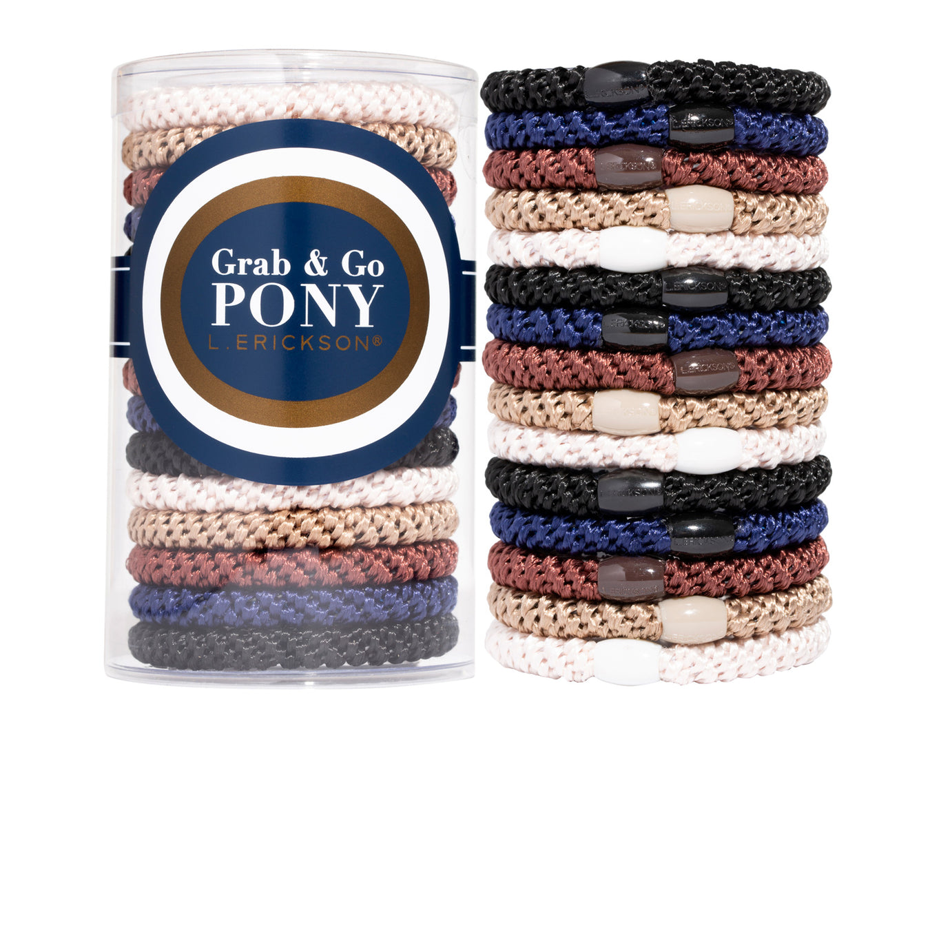 Hair ties for thick hair by L. Erickson, Grab & Go Pony Tube