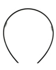 Thin, French headband ideal for all hair types - 1/4" Ultracomfort Headband, Black, classic black.