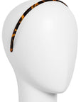 Thin headband features gentle, no-slip teeth, ideal for all hair types - 1/4" Ultracomfort Headband, Tokyo, Tortoise Shell.