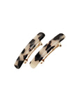 Mini Rectangle Barrette Pair - Classic