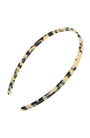 France Luxe thin, Ivory Tortoise Shell headband for women - 1/4" Ultracomfort Headband, Ivory Tokyo.