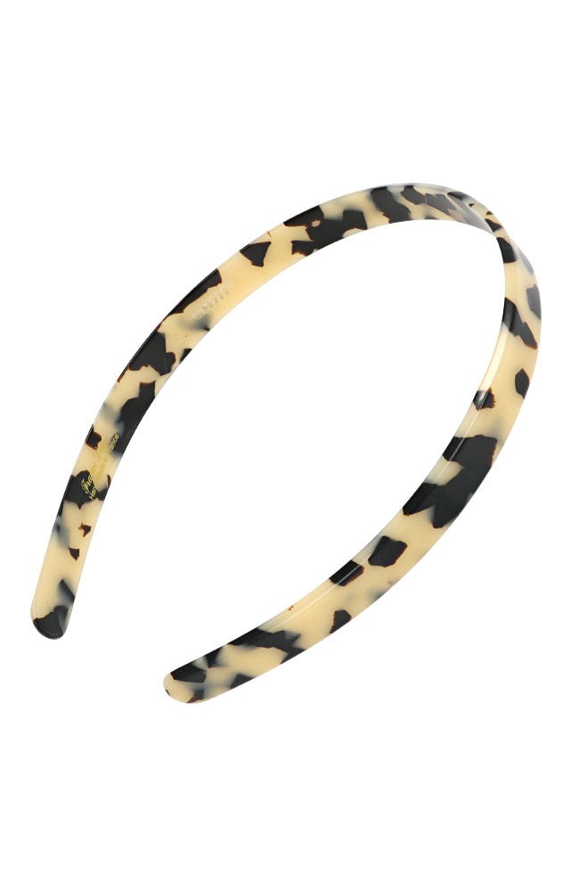 France Luxe comfortable, Ivory Tortoise Shell headband for women - 1/2" Ultracomfort Headband, Ivory Tokyo.