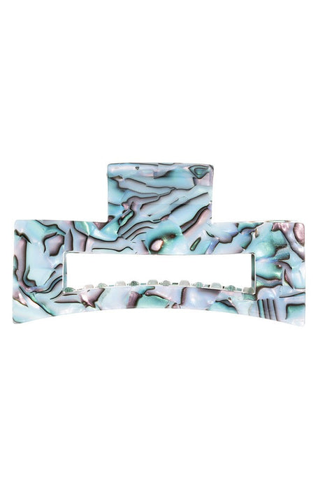 Large Cutout Rectangle Claw Clip - Classic