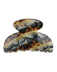 Small, French claw hair clip ideal for fine hair or small sections - Small Couture French Claw Clip, Lasco, golden sand and rich brown.