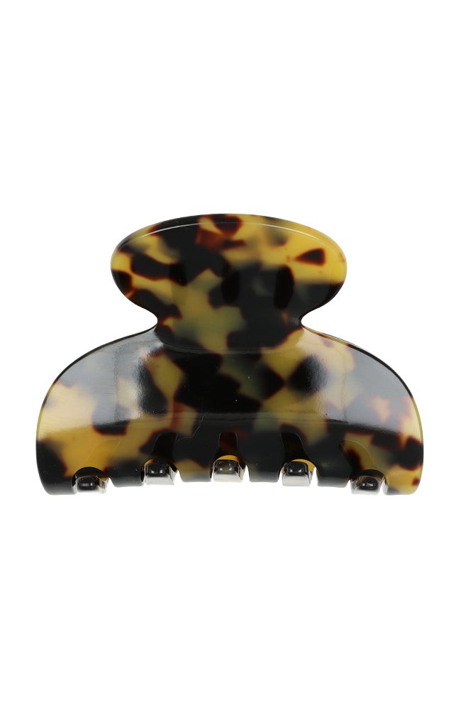 Small, French claw hair clip ideal for fine hair or small sections - Small Couture French Claw Clip, Tokyo, Tortoise Shell.