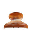 Mini, French claw hair clip ideal for fine hair or small sections - Mini Couture French Claw Clip, Caramel Horn, warm caramel and amber.