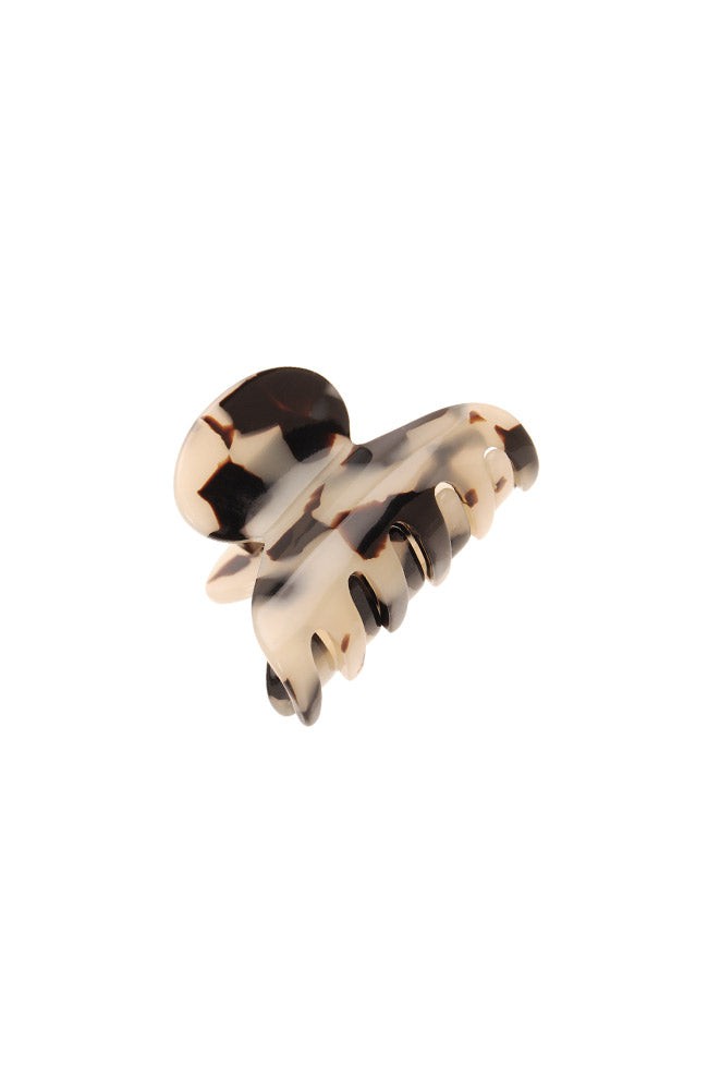 France Luxe mini, Ivory Tortoise Shell claw hair clip for women - Mini Couture French Claw Clip, Ivory Tokyo.