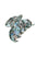 France Luxe small, light blue, faux shell claw hair clip for women - Small Couture French Claw Clip, South Sea.