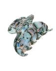 France Luxe small, light blue, faux shell claw hair clip for women - Small Couture French Claw Clip, South Sea.