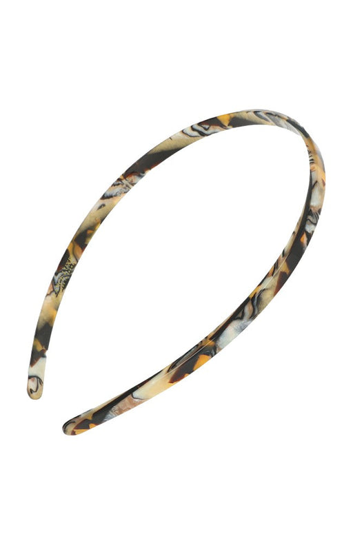 France Luxe thin, golden sand and rich brown headband for women - 1/4" Ultracomfort Headband, Lasco.