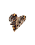 France Luxe mini, golden sand and rich brown claw hair clip for women - Mini Couture French Claw Clip, Lasco.