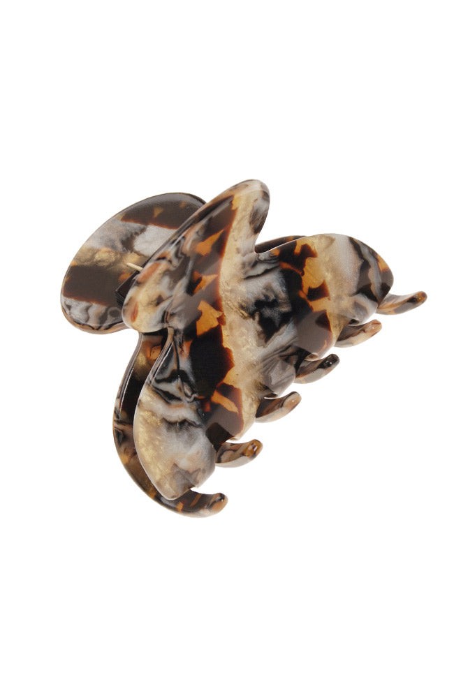 France Luxe small, golden sand and rich brown claw hair clip for women - Small Couture French Claw Clip, Lasco.