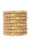 Thick, Gold Hair Ties by L. Erickson, 8 Grab and Go Ponytail Holders, strong hold for thick hair.