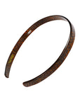 France Luxe comfortable, metallic burnt sienna and deep chestnut headband for women - 1/2" Ultracomfort Headband, Mojave.