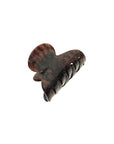 France Luxe mini, metallic burnt sienna and deep chestnut claw hair clip for women - Mini Couture French Claw Clip, Mojave.