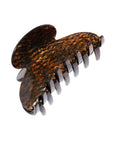 France Luxe medium, metallic burnt sienna and deep chestnut claw hair clip for women - Couture French Claw Clip, Mojave.