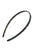 France Luxe thin, marbled pearlescent black headband for women - 1/4" Ultracomfort Headband, Nacro Black.