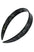 France Luxe wide, marbled pearlescent black headband for women - 3/4 Headband, Nacro Black.